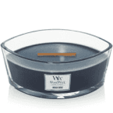 Ароматична свічка з ароматом шкіри та мускуса Woodwick Ellipse Indigo suede 453 г