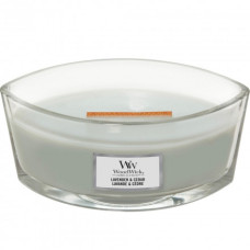 Ароматична свічка з ароматом лаванди і кипариса Woodwick Ellipse Lavender & Cedar 453 г Ароматична свічка з ароматом лаванди і кипариса Woodwick Ellipse Lavender & Cedar 453 г