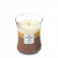 Ароматична свічка з тришаровим ароматом Woodwick Medium Trilogy Cafe Sweets 275 г - фото №1