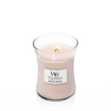 Ароматична свічка з ароматом ванілі та морської солі Woodwick Medium Vanilla & Sea Salt 275 г Ароматична свічка з ароматом ванілі та морської солі Woodwick Medium Vanilla & Sea Salt 275 г