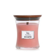 Ароматична свічка з динею та рожевим кварцем Woodwick Medium Melon & Pink Quartz 275 г Ароматична свічка з динею та рожевим кварцем Woodwick Medium Melon & Pink Quartz 275 г