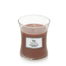 Ароматична свічка з ароматом замші Woodwick Medium Stone Washed Suede 275 г Ароматична свічка з ароматом замші Woodwick Medium Stone Washed Suede 275 г