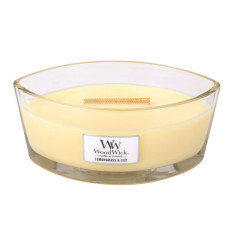 Ароматична свічка з квітковим ароматом Woodwick Ellipse Lemongrass & Lily 453 г Ароматична свічка з квітковим ароматом Woodwick Ellipse Lemongrass & Lily 453 г