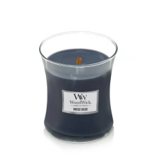 Ароматична свічка з ароматом шкіри та мускуса Woodwick Medium Indigo suede 275 г Ароматична свічка з ароматом шкіри та мускуса Woodwick Medium Indigo suede 275 г