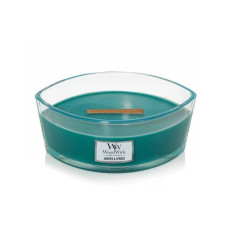 Ароматична свічка з ароматом ялівцю та шавлії Woodwick Ellipse Juniper & Spruce 453 г