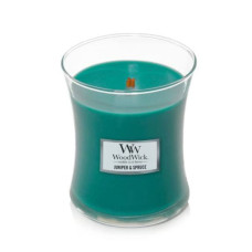 Ароматична свічка з ароматом ялівцю та шавлії Woodwick Medium Juniper & Spruce 275 г