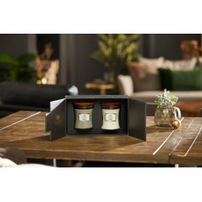 Woodwick Medium Set Fireside&Linen - Набір свічок Woodwick Medium Set Fireside&Linen - Набір свічок