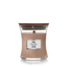 Woodwick Mini Cashmere - Ароматична свічка з ароматом айви, ірису та сандалу Woodwick Mini Cashmere - Ароматична свічка з ароматом айви, ірису та сандалу