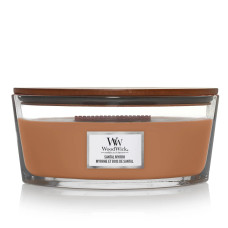 Woodwick Ellipse Santal Myrrh - Ароматична свічка з нотами червоного дерева, евкаліпта та амбри Woodwick Ellipse Santal Myrrh - Ароматична свічка з нотами червоного дерева, евкаліпта та амбри