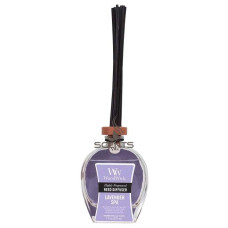Аромадифузор для оселі з лавандою та евкаліптом + палички Woodwick Lavender Spa 89 мл Аромадифузор для оселі з лавандою та евкаліптом + палички Woodwick Lavender Spa 89 мл