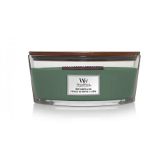 Ароматична свічка з нотами м'яти та дуба Woodwick Ellipse Mint leaves & Oak 453 г