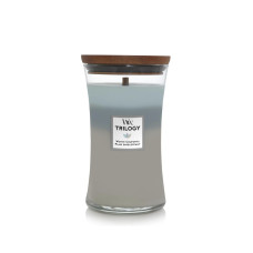 Ароматична свічка з ніжним ароматом Woodwick Large Trilogy Woven Comforts 609 г Ароматична свічка з ніжним ароматом Woodwick Large Trilogy Woven Comforts 609 г