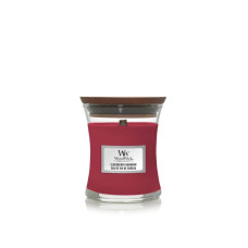Ароматична свічка з ароматом бурбона, фруктів, деревини Woodwick Mini Elderberry Bourbon 85 г Ароматична свічка з ароматом бурбона, фруктів, деревини Woodwick Mini Elderberry Bourbon 85 г