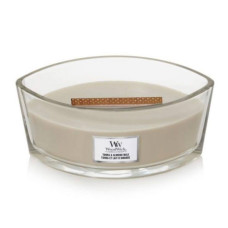 Ароматична свічка з ароматом мигдального молока Woodwick Ellipse Tonka & Almond Milk 453 г