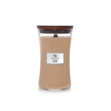 Ароматична свічка з ароматом айви, ірису та сандалу Woodwick Large Cashmere 609 г Ароматична свічка з ароматом айви, ірису та сандалу Woodwick Large Cashmere 609 г