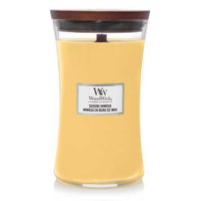 Woodwick Large Seaside Mimosa 609г - Ароматична свічка з ароматом цитрусових, винограду Woodwick Large Seaside Mimosa 609г - Ароматична свічка з ароматом цитрусових, винограду