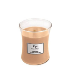 Ароматична свічка з ароматом молока і спецій Woodwick Medium Golden Milk 275 г Ароматична свічка з ароматом молока і спецій Woodwick Medium Golden Milk 275 г