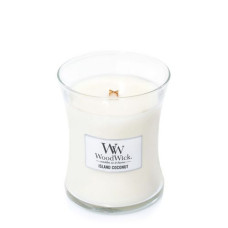 Ароматична свічка з ароматом кокоса та ананаса Woodwick Medium Island Coconut 275 г