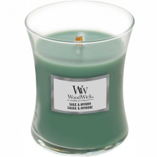Ароматична свічка з ароматом шавлії і мірри Woodwick Mini Sage & Myrrh 85 г
