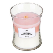 Ароматична свічка з тришаровим ароматом Woodwick Medium Trilogy Island Getawey 275 г Ароматична свічка з тришаровим ароматом Woodwick Medium Trilogy Island Getawey 275 г