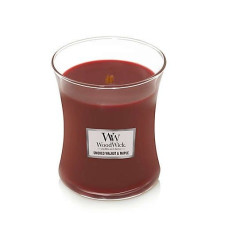 Ароматична свічка з ароматом копченого горіха і клена Woodwick Medium Smoked Walnut & Maple 275 г