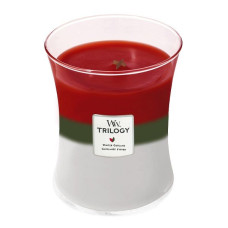Ароматична свічка з тришаровим ароматом Woodwick Medium Trilogy Winter Garland 275 г Ароматична свічка з тришаровим ароматом Woodwick Medium Trilogy Winter Garland 275 г