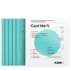 AIMX Cool Me Cooling Face Mask With Hyaluronic Acid Peptides And Probiotics C 5*25ml - Охолоджуюча маска AIMX Cool Me Cooling Face Mask With Hyaluronic Acid Peptides And Probiotics C 5*25ml - Охолоджуюча маска