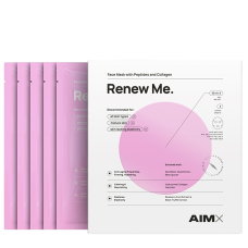 AIMX Renew Me Face Mask With Peptides And Collagen 5*25ml - Маска-оновлення AIMX Renew Me Face Mask With Peptides And Collagen 5*25ml - Маска-оновлення
