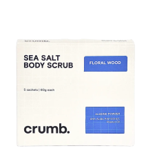 CRUMB. Floral Wood Body Scrub 5х60g - Сольовий скраб для тіла з AHA-кислотами (travel format)