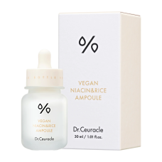 Dr. Ceuracle Vegan NIACIN&RICE Ampoule 30ml - Ампульна сироватка для вирівнювання тону з ніацинамідом та екстрактом рису Dr. Ceuracle Vegan NIACIN&RICE Ampoule 30ml - Ампульна сироватка для вирівнювання тону з ніацинамідом та екстрактом рису