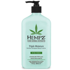 HEMPZ Triple Moisture Herbal Whipped Body Creme 500 мл – Ніжний крем для тіла потрійної дії