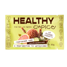 HEALTHY CHOICE Необсмажений гречаний чай з бергамотом та цитрусом 30g