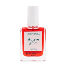 MANUCURIST Active™ Glow Cranberry 15ml - Лак для нігтів з ефектом коралового блиску