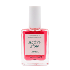 MANUCURIST Active™ Glow Raspberry 15ml - Лак для нігтів з персиково-рожевим глянцевим ефектом