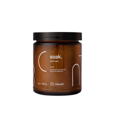 MAUDE Soak no.2 pink pepper & gurjun balsam 227 g - Мінеральна сіль для ванни - аромат №2 рожевий перець та бальзам гурджун MAUDE Soak no.2 pink pepper & gurjun balsam 227 g - Мінеральна сіль для ванни - аромат №2 рожевий перець та бальзам гурджун