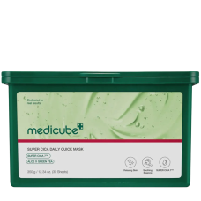 MEDICUBE Super Cica Daily Quick Mask 30шт - Набір заспокійливих масок 