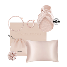 MON MOU Soft Silk Set Nude - Набір шовкових аксесуарів (нюдовий) MON MOU Soft Silk Set Nude - Набір шовкових аксесуарів (нюдовий)