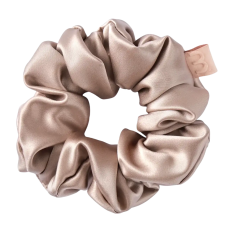 MON MOU Silk Large Scrunchie Beige - Об'ємна резинка для волосся з натурального шовку 