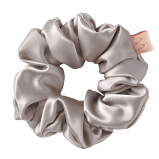 MON MOU Silk Large Scrunchie Taupe - Об'ємна резинка для волосся з натурального шовку MON MOU Silk Large Scrunchie Taupe - Об'ємна резинка для волосся з натурального шовку