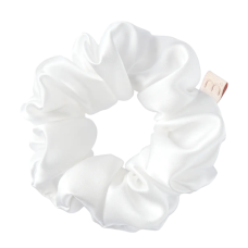 MON MOU Silk Large Scrunchie White - Об'ємна резинка для волосся з натурального шовку