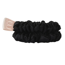 MON MOU Silk Mini Slim Scrunchie Set Black 2шт - Набір тонких шовкових міні-резинок (чорний)