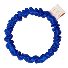 MON MOU Silk Slim Scrunchie Dark Blue - Тонка шовкова резинка (синій електрик) MON MOU Silk Slim Scrunchie Dark Blue - Тонка шовкова резинка (синій електрик)