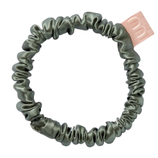 MON MOU Silk Slim Scrunchie Olive - Тонка шовкова резинка (оливкова) MON MOU Silk Slim Scrunchie Olive - Тонка шовкова резинка (оливкова)