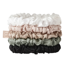 MON MOU Silk Slim Scrunchies Set - Набір із 5-ти тонких шовкових резинок 