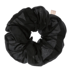 MON MOU Silk Volume Scrunchie Black - Супероб'ємна шовкова резинка (чорна) MON MOU Silk Volume Scrunchie Black - Супероб'ємна шовкова резинка (чорна)