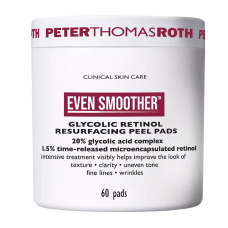 Peter Thomas Roth Even Smoother™ Glycolic Retinol Resurfacing Peel Pads - Відновлюючі диски для обличчя з ретинолом та гліколевою кислотою Peter Thomas Roth Even Smoother™ Glycolic Retinol Resurfacing Peel Pads - Відновлюючі диски для обличчя з ретинолом та гліколевою кислотою