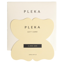 Подарунковий сертифікат PLEKA на суму 2000 гривень Подарунковий сертифікат PLEKA на суму 2000 гривень