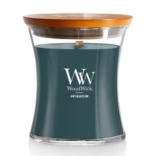 Woodwick Medium Antiquarium 275 г - Ароматична свічка з ароматом білого кардамону та тютюнового листя 