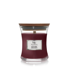 Woodwick Mini Black Cherry 85 г - Ароматична свічка з ароматом соковитої черешні