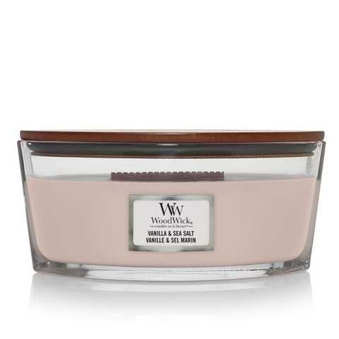 Woodwick Ellipse Vanilla Sea Salt 453 г - Ароматична свічка з ароматом ванілі та морської сол Woodwick Ellipse Vanilla Sea Salt 453 г - Ароматична свічка з ароматом ванілі та морської сол
